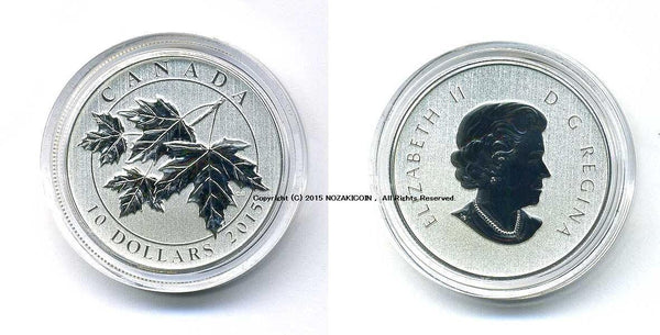 カナダ メイプルリーフ銀貨 2015 10ドル - 野崎コイン