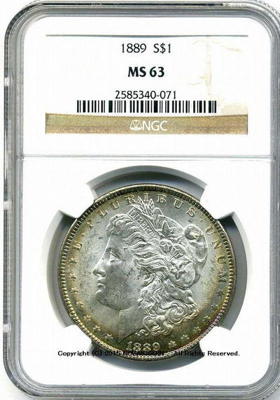 アメリカ 1ドル銀貨 1889年 NGC MS63 – 野崎コイン