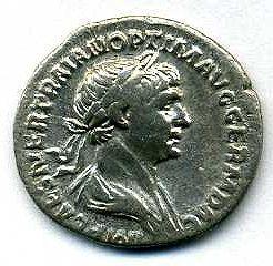 古代ローマ　トラヤヌス　デナリウス銀貨　2.68g - 野崎コイン