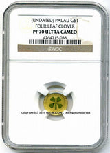 パラオ　四つ葉のクローバー　1ドル金貨　完全未使用　NGC PF70 - 野崎コイン