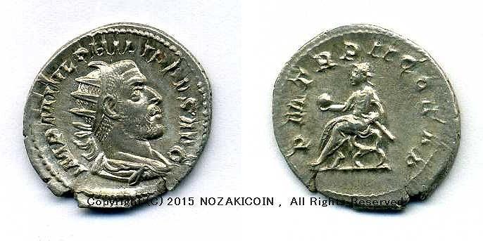 古代ローマ　フィリップ1世　アントニニアヌス銀貨　3.89g - 野崎コイン