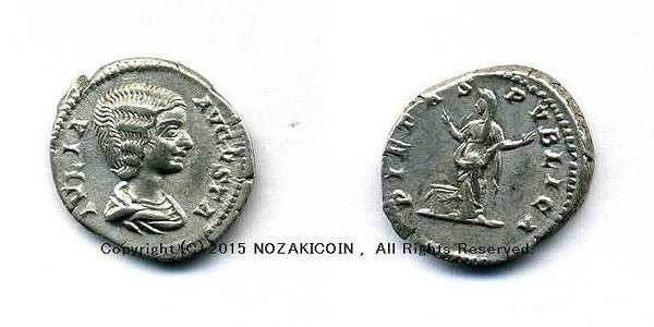 古代ローマ　ユリア・ドムナ　デナリウス銀貨　3.21g - 野崎コイン
