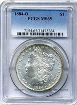 アメリカ　1ドル銀貨　1884年O　PCGS MS65 - 野崎コイン