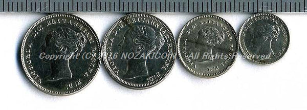 イギリス　ヴィクトリア マウンディセット　1876年 - 野崎コイン