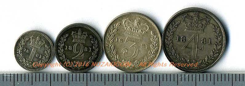 古銭　外貨　まとめて　イギリス イギリス ヴィクトリア マウンディセット 1881年 – 野崎コイン