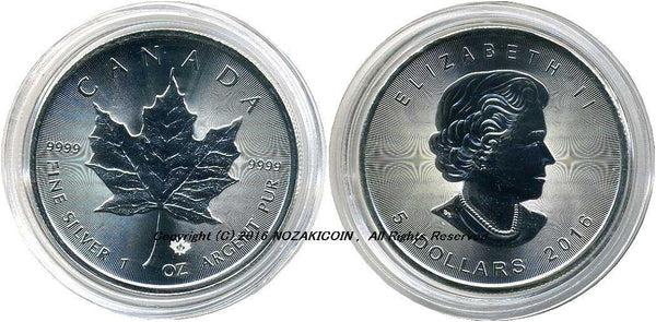 カナダ メイプルリーフ銀貨 2016 5ドル - 野崎コイン