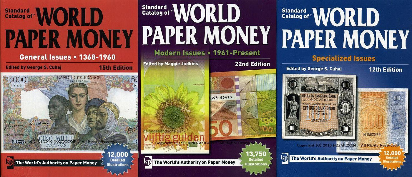 WORLD PAPER MONEY 3冊セット – 野崎コイン