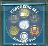 平成14年（2002年）　プルーフ貨幣セット　テクノメダルシリーズ１ - 野崎コイン