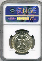 ドイツ　ワイマール共和国　3マルク　1928年　ディンケルスビュール　未使用　NGC MS64 - 野崎コイン