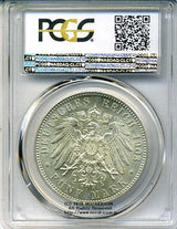 ドイツ　5マルク　1903年A　ザクセン＝ワイマール＝アイゼナハ　未使用　PCGS MS62 - 野崎コイン