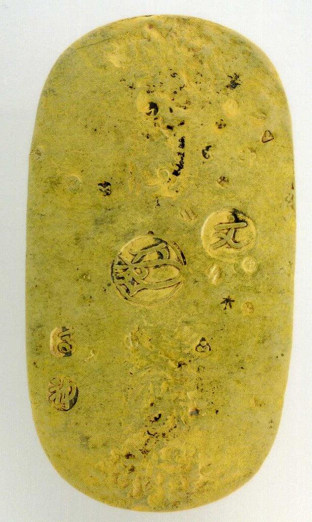 七福小判　元文小判金（真文小判）　偶然大吉　本物保証　珍品 元文小判金 背刻印 馬神 七福小判 鑑定書付 227 – 野崎コイン