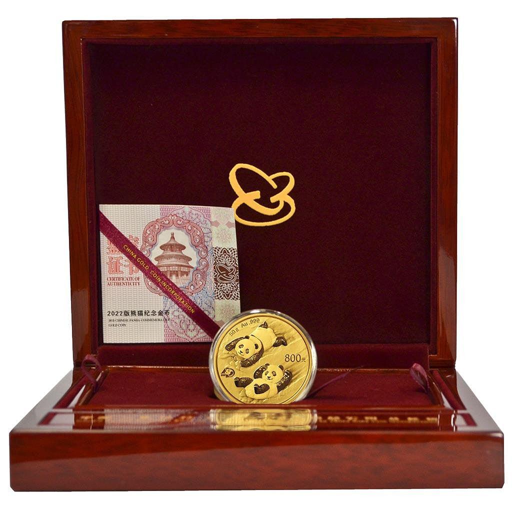 China Panda Gold Coin 40th Anniversary 2022 800 yuan Unc – 野崎コイン