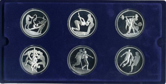 ギリシャ　アテネオリンピック公式記念コイン　銀貨６枚セット?