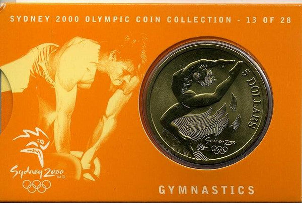 オーストラリア　シドニーオリンピック５ドル黄銅貨　体操　 - 野崎コイン