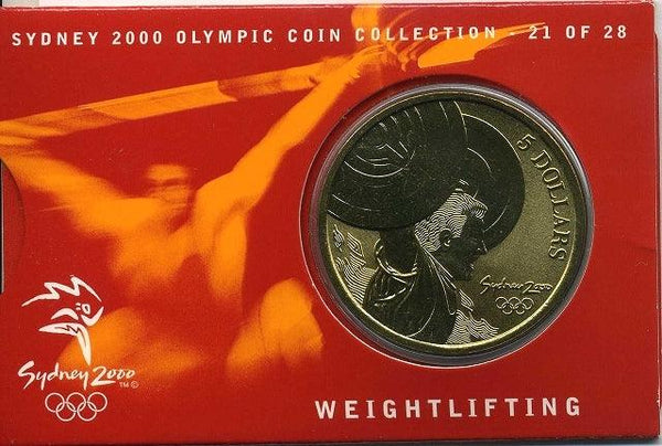オーストラリア　シドニーオリンピック５ドル黄銅貨　重量挙げ - 野崎コイン