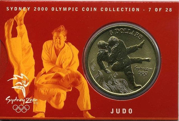 オーストラリア　シドニーオリンピック５ドル黄銅貨　柔道 - 野崎コイン