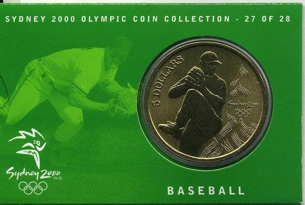 オーストラリア　シドニーオリンピック５ドル黄銅貨　野球 - 野崎コイン
