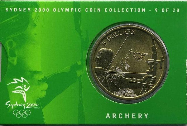 オーストラリア　シドニーオリンピック５ドル黄銅貨　アーチェリー - 野崎コイン