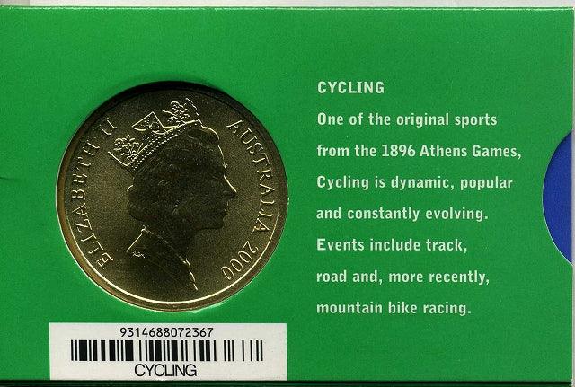 オーストラリア　シドニーオリンピック５ドル黄銅貨　サイクリング - 野崎コイン