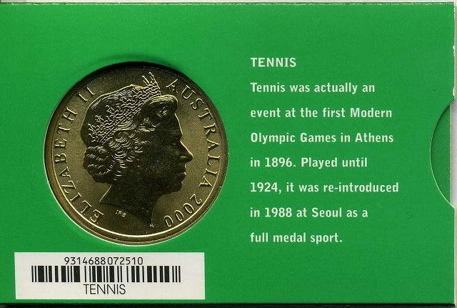 オーストラリア シドニーオリンピック5ドル黄銅貨 テニス – 野崎コイン
