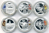 中国　北京オリンピック　10元カラー銀貨12種セット - 野崎コイン