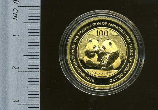 中国　パンダ金貨　中国農業銀行　２００９年 - 野崎コイン