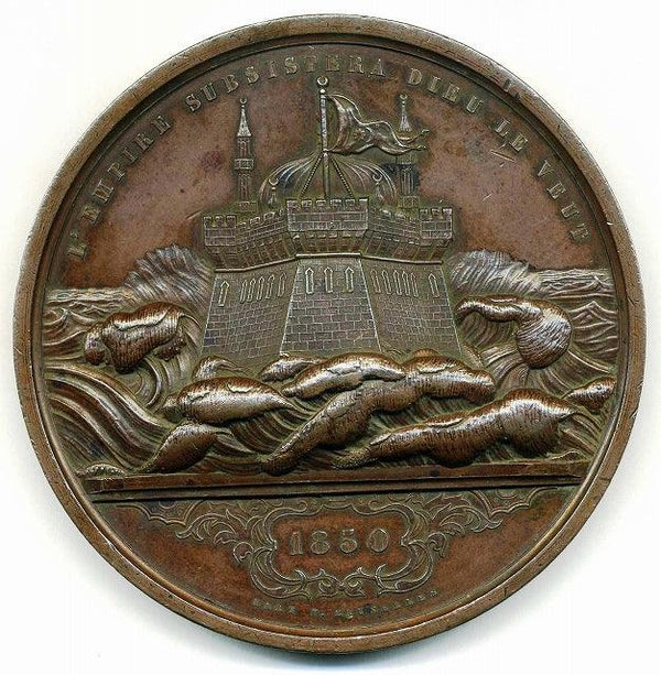 Belgium 1850 High Relief Bronze Medal