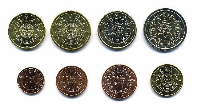 ポルトガル　ユーロコイン８種セット - 野崎コイン