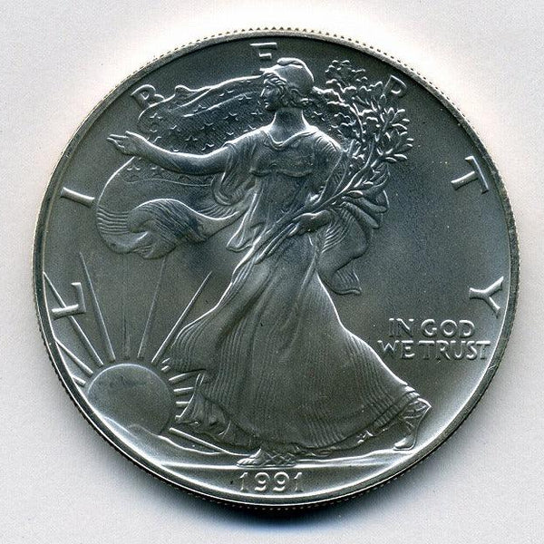 アメリカンイーグル銀貨 1991年 1ドル 銀製 アメリカ 1ドル銀貨 イーグル 1991年 – 野崎コイン