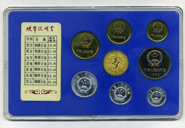 China, mint set, 1985 – 野崎コイン
