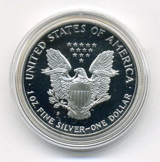 American 1 dollar proof silver coin Eagle 1990 – 野崎コイン