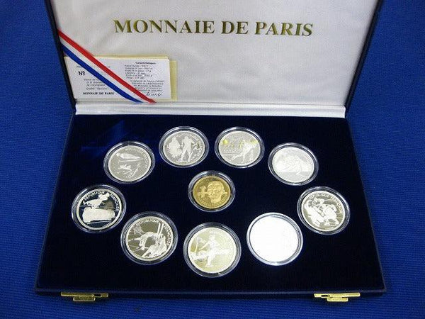 フランス アルベールビルオリンピック金貨・銀貨セット – 野崎コイン